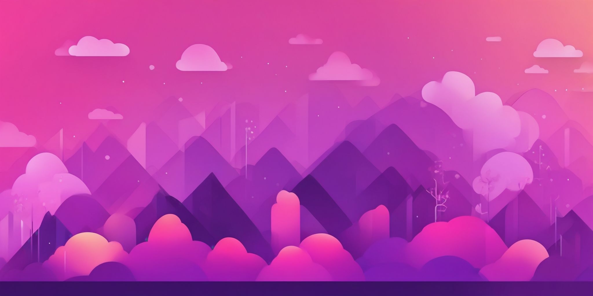 Index in flat illustration style, colorful purple gradient colors