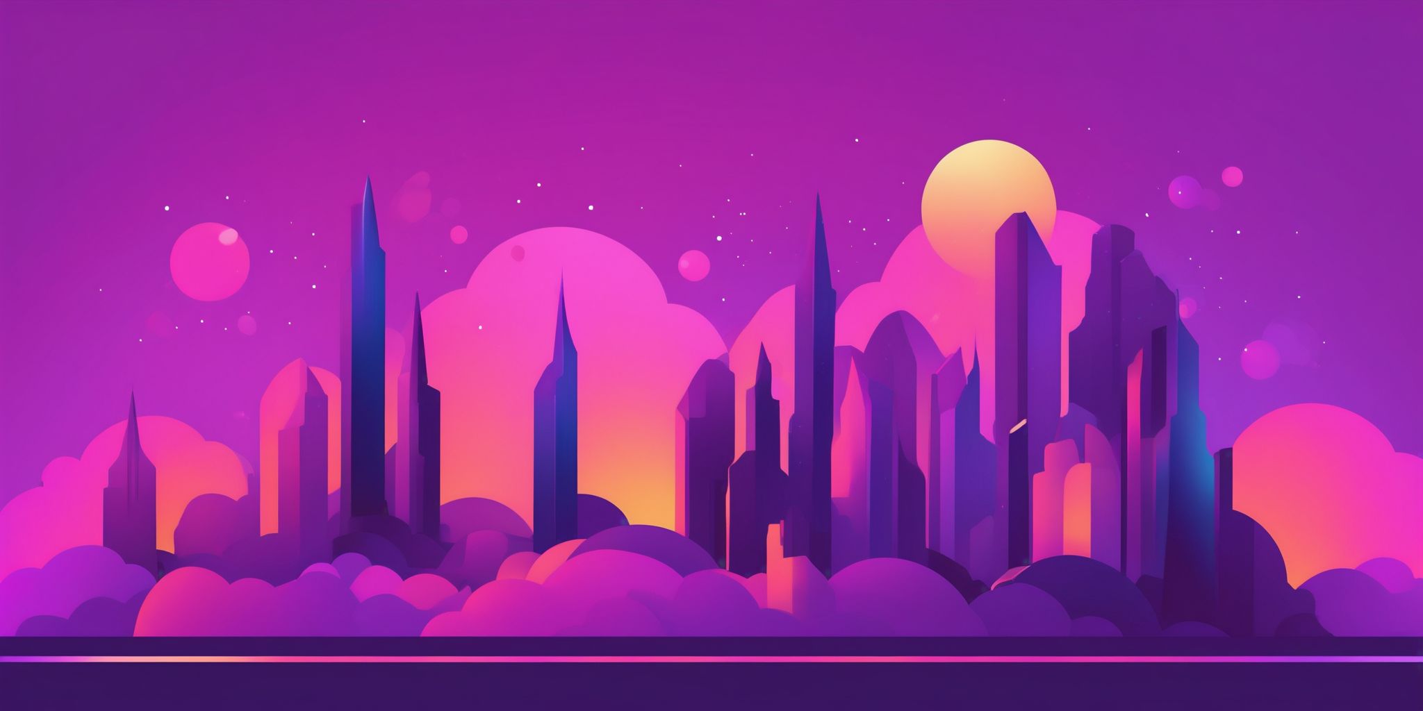 Icon in flat illustration style, colorful purple gradient colors