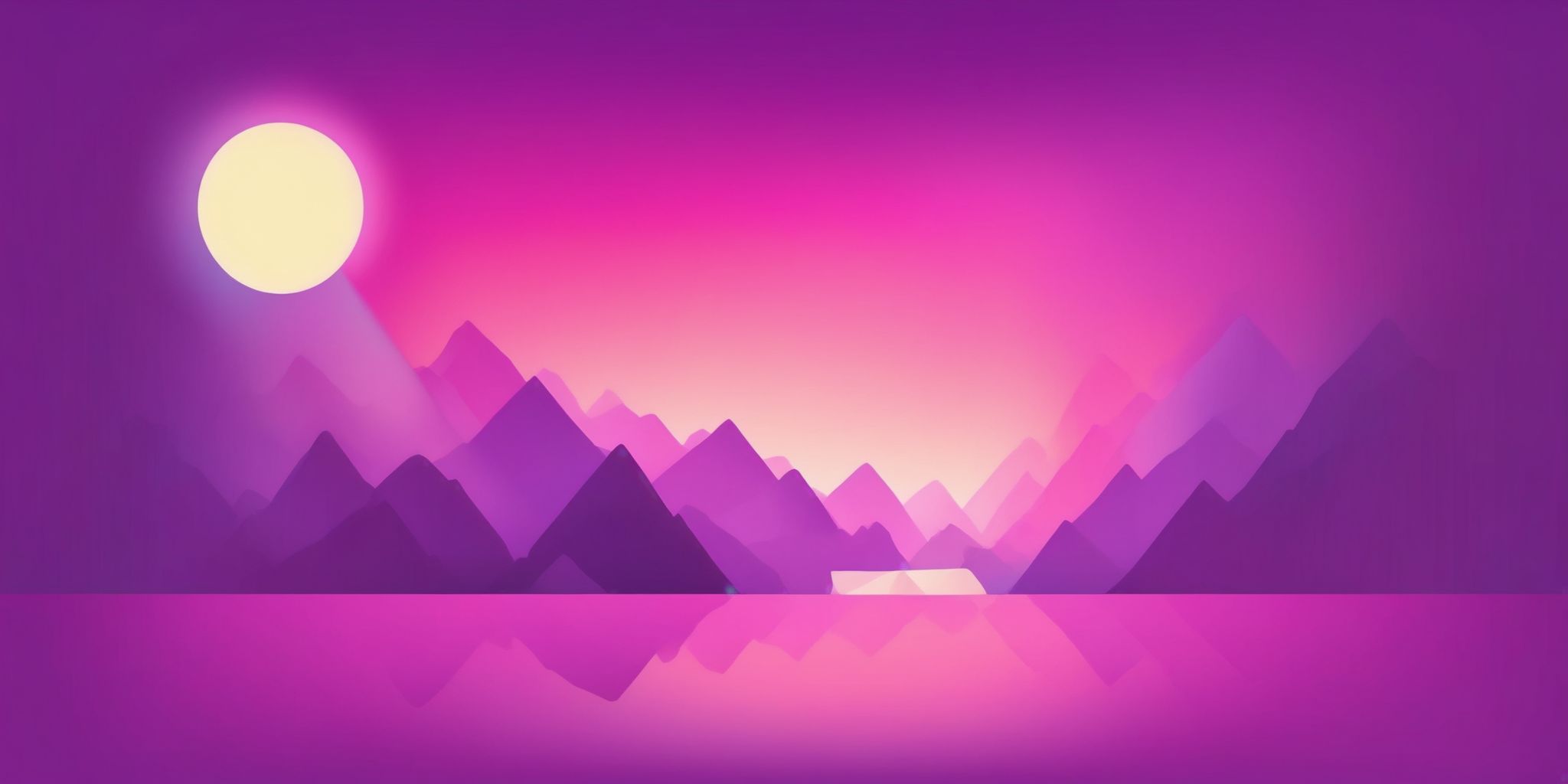 Spotlight in flat illustration style, colorful purple gradient colors