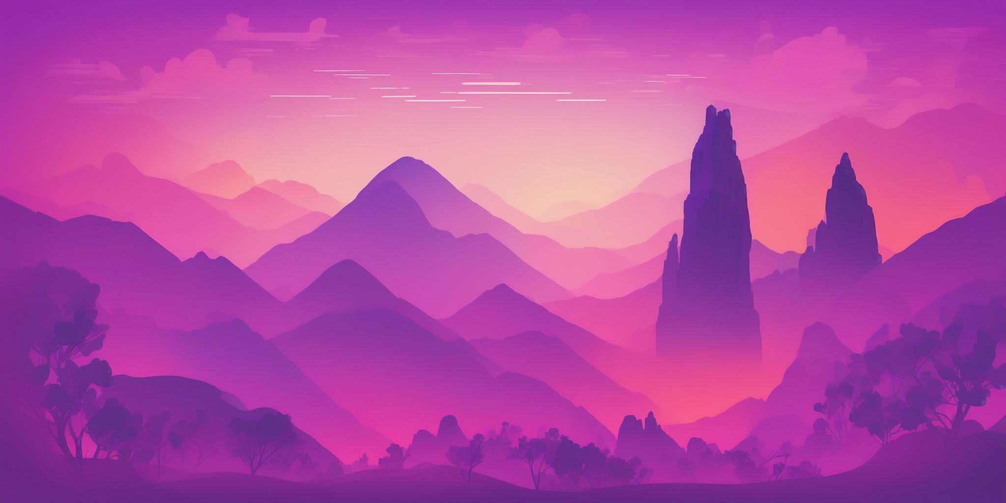 Invisible in flat illustration style, colorful purple gradient colors